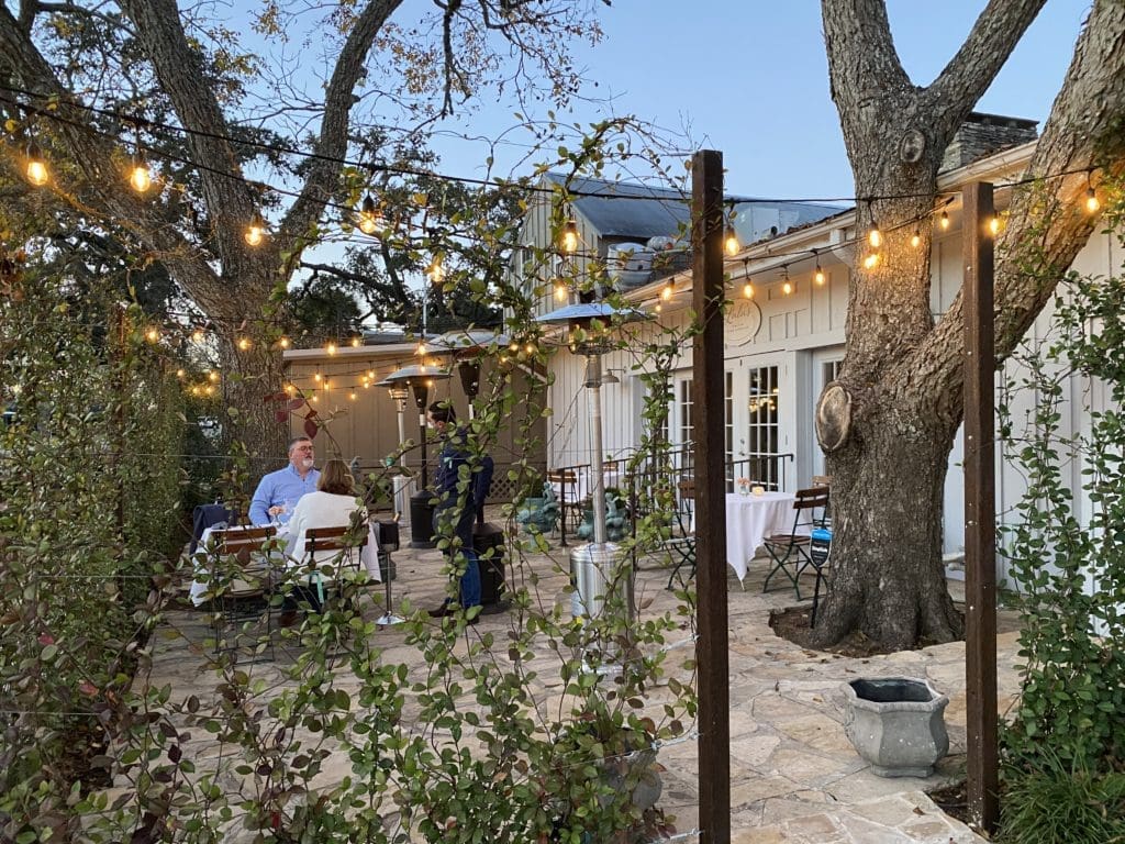 While Lulu's Round Top has romantic outdoor dining, the same is yet in the plans for Lulu River Oaks.