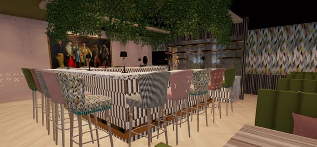 A new U-shaped bar has been installed at Maria's Mexican Kitchen. 