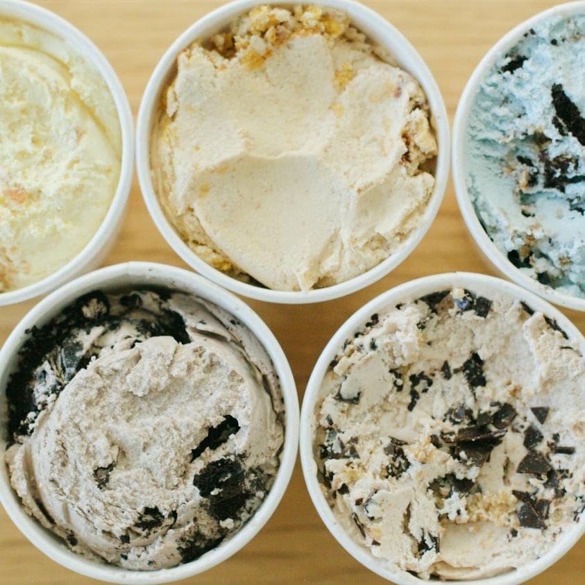 Morgan’s Ice Cream pints of new flavors
