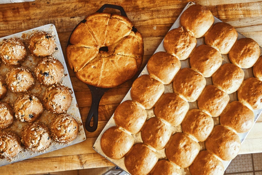 Muffins, Cornbread, and Rolls at Cleburne Cafeteria