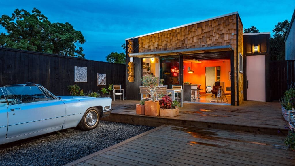 Georgia O'Keeffe's home in Sante Fe, New Mexico, was inspiration for this Nouveau Bungalow by Steven Allen Designs.
