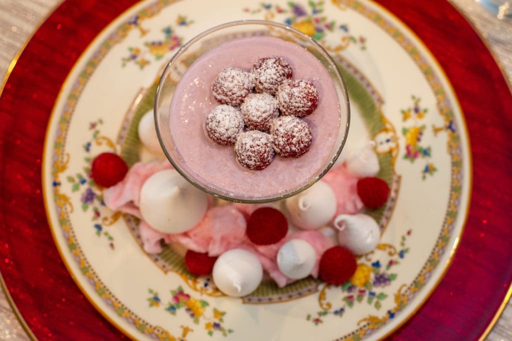 The Sugar Plum Fairy dessert from Jackson & Company for Houston Ballet's virtual 'Onstage Dinner.' (Photo by CatchLightGroup)