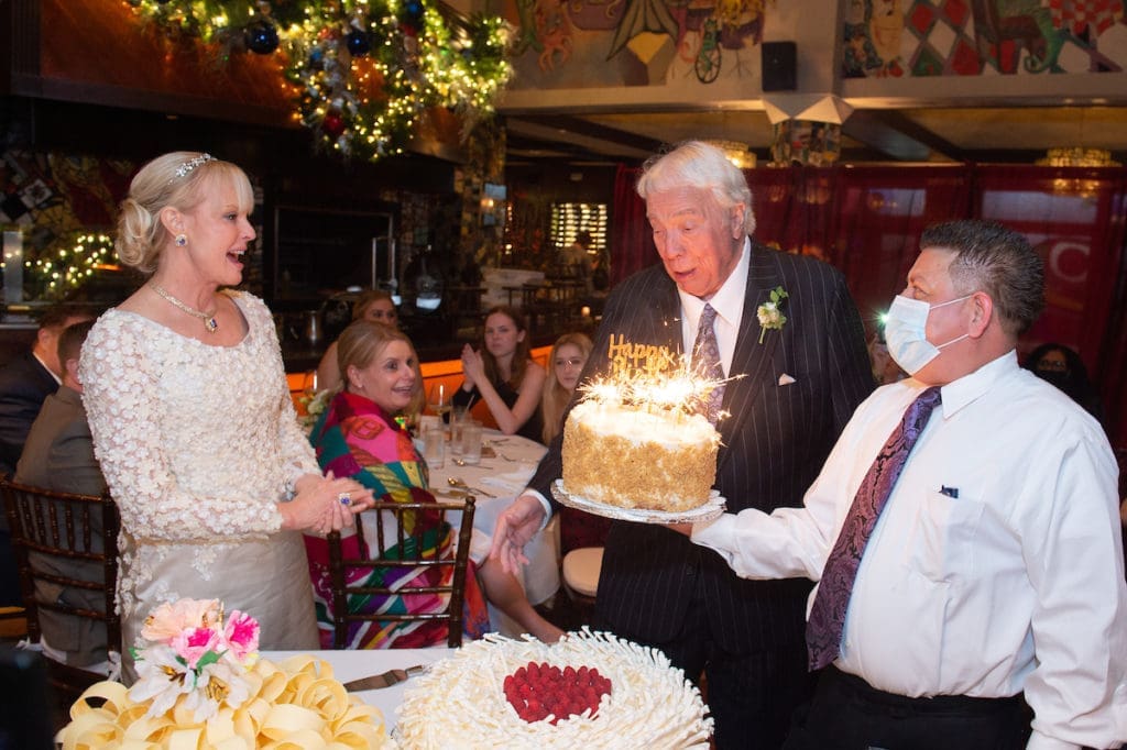 Karen Bradshaw Rains & Jack Morris Rains celebrate his birthday in early December at La Griglia after their wedding at The Church of St. John the Divine. (Photo by Wilson Parish)