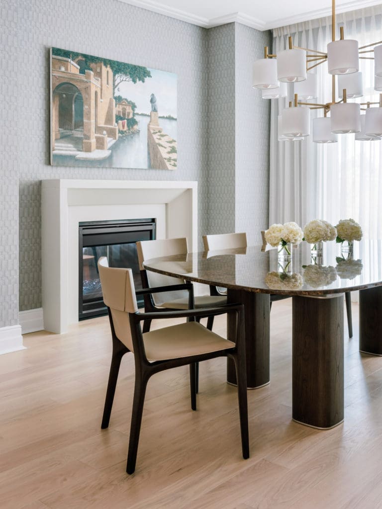 Staging for the model unit at The Sophie at Bayou Bend was done by Jerry Hooker and Mackenzie Cash of CASA Houston. (Photo by Divya Pande)