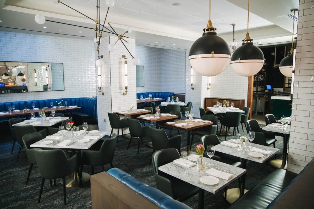 The modern Longhorn Dining room.