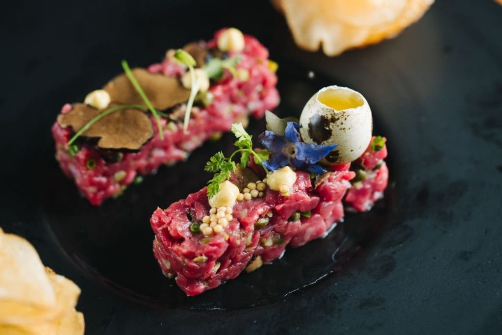 Wicked Butcher's classy steak tartare.