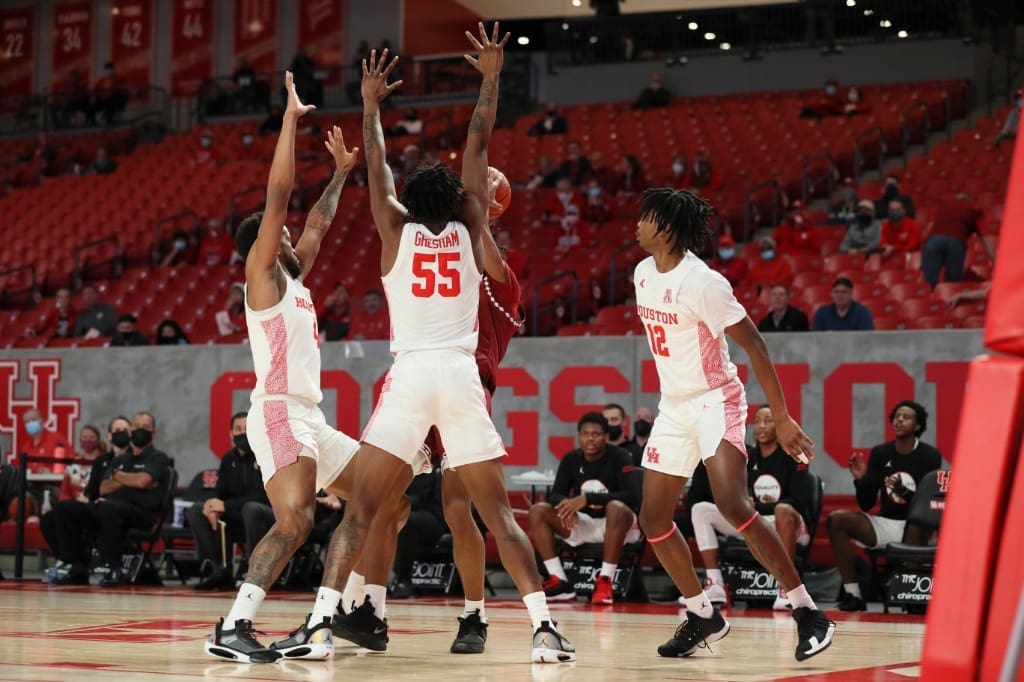 The University of Houston's defense left Temple frustrated and combative. (Photo by UH Athletics)