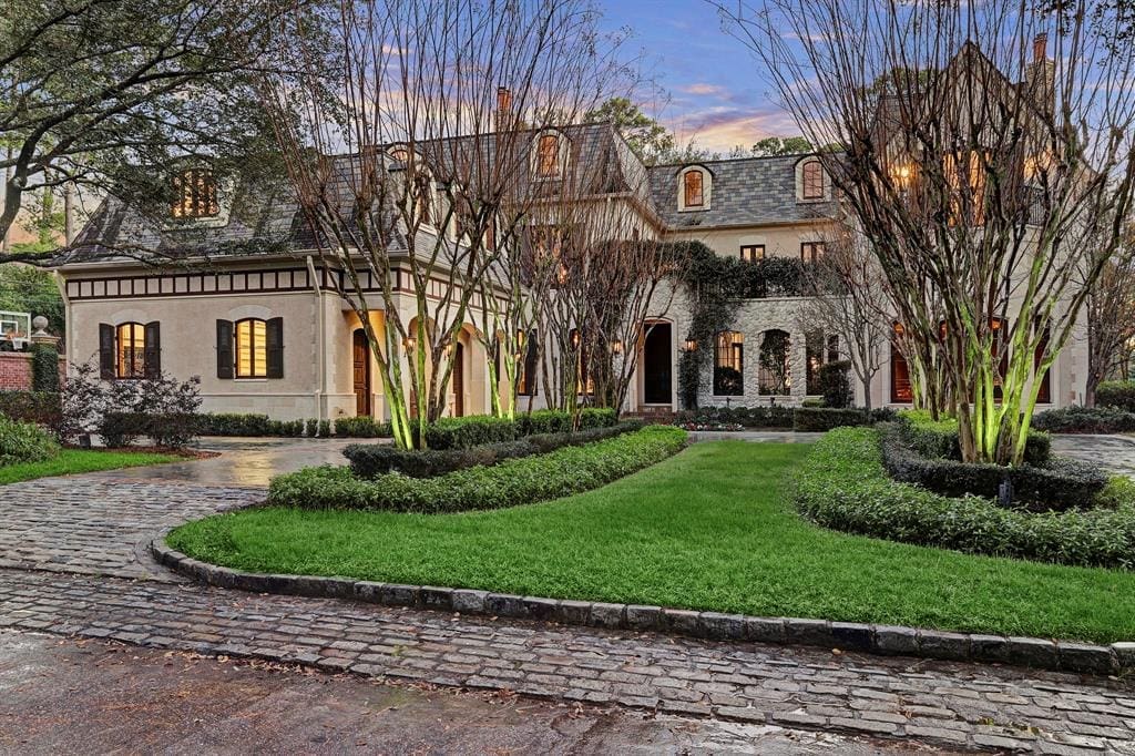 The French chateau style dwelling at 8 Winston Woods represents the most expensive home sale in Houston during the month of November.