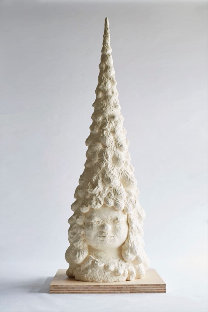 Yoshitomo Nara's "Miss Forest/ Creamy Snow", 2016 at Dallas Contemporary. Yoshitomo Nara is a leading artist of the Superflat movement. (Courtesy of Nara, Blum & Poe, and Pace Gallery)