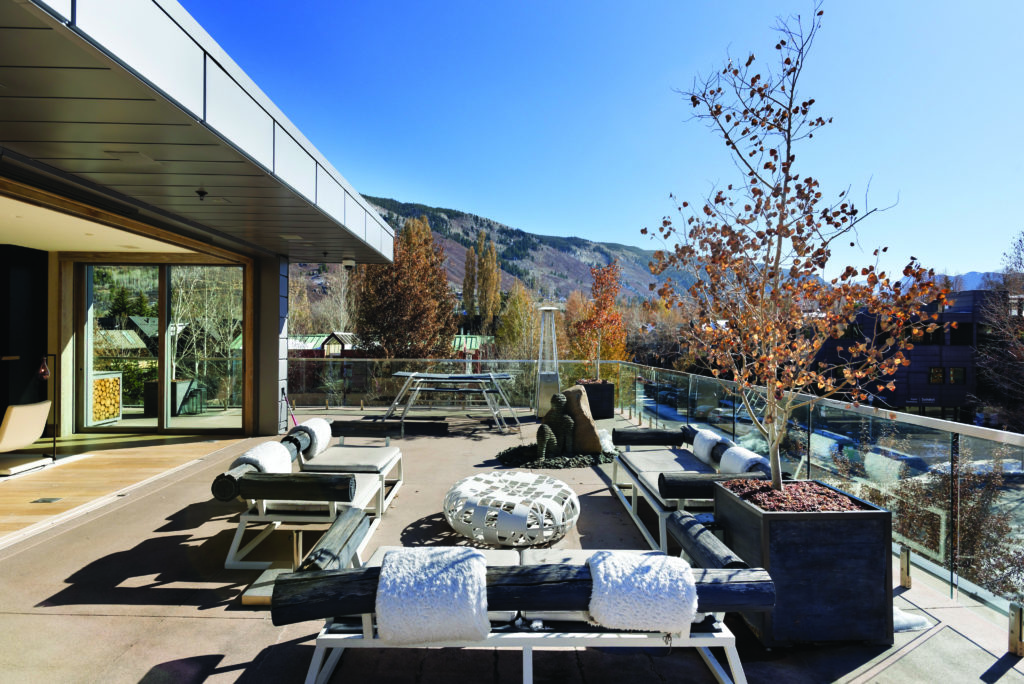 The penthouse in Aspen's historic Crandall Building drew a record sales price for condos in the area, even during the pandemic. (Douglas Elliman photo)