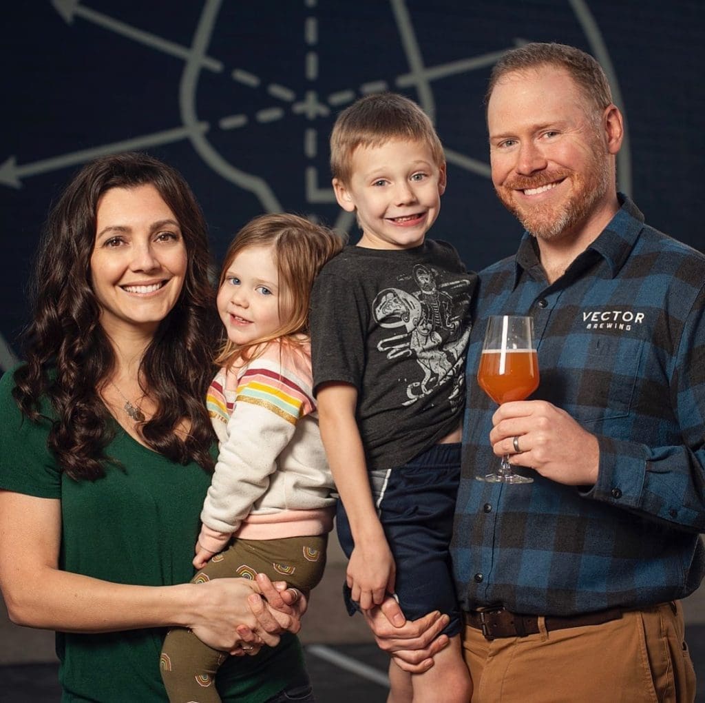 Craig and Veronica Bradley founded Vector Brewing in 2020. (Courtesy)