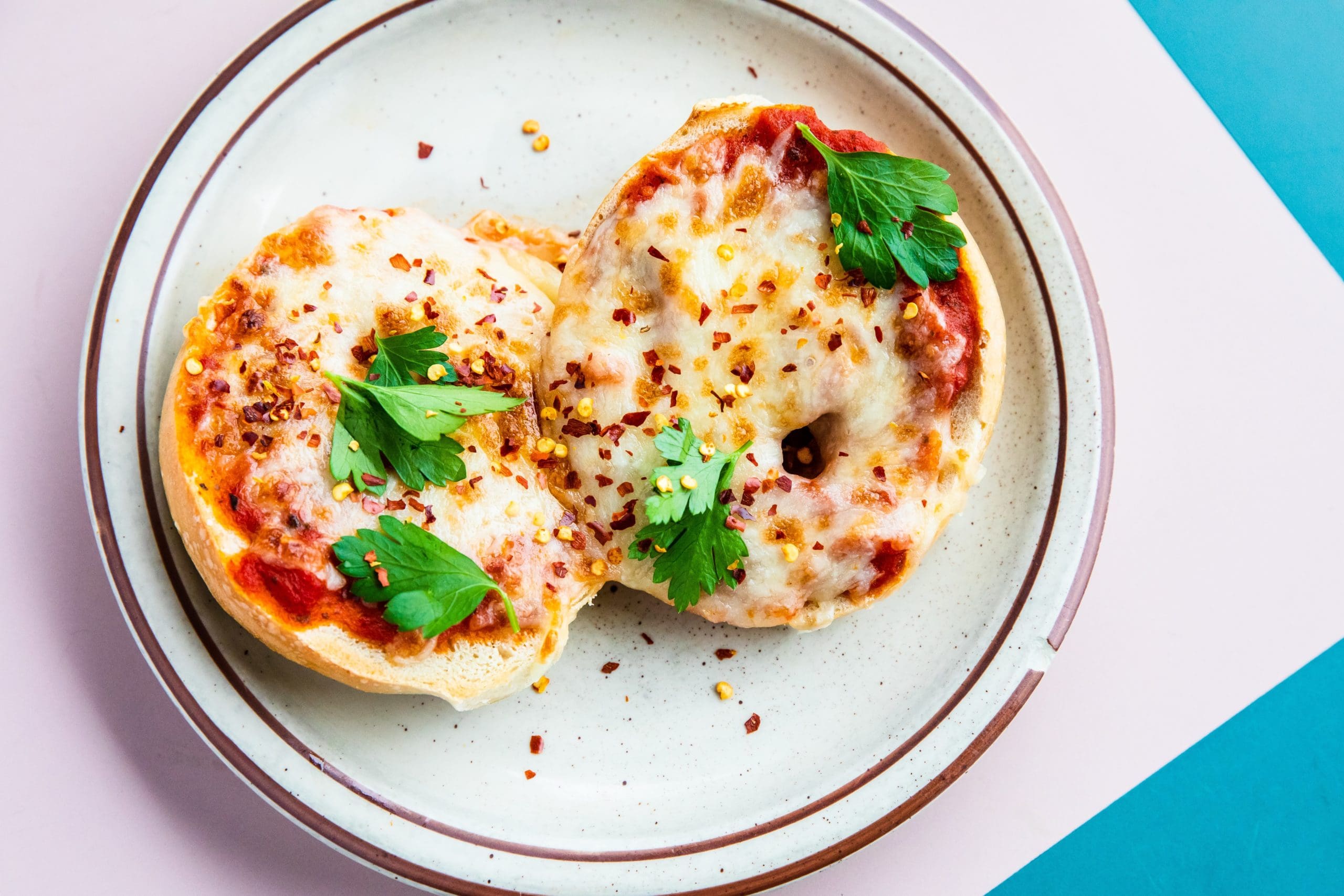 Pizza Bagel at the Bagel Shop Bakery