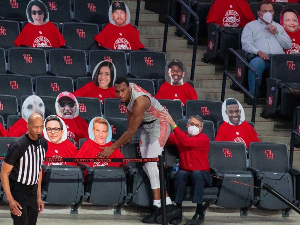 University of Houston forward Fabian White Jr. is suddenly even more of an X-Factor for Houston. (Photo by F. Carter Smith)