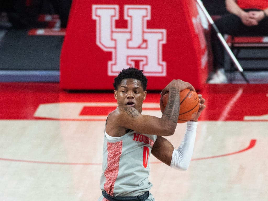 Marcus Sasser helps give Houston one of the best backcourts in the nation. (Photo by F. Carter Smith)