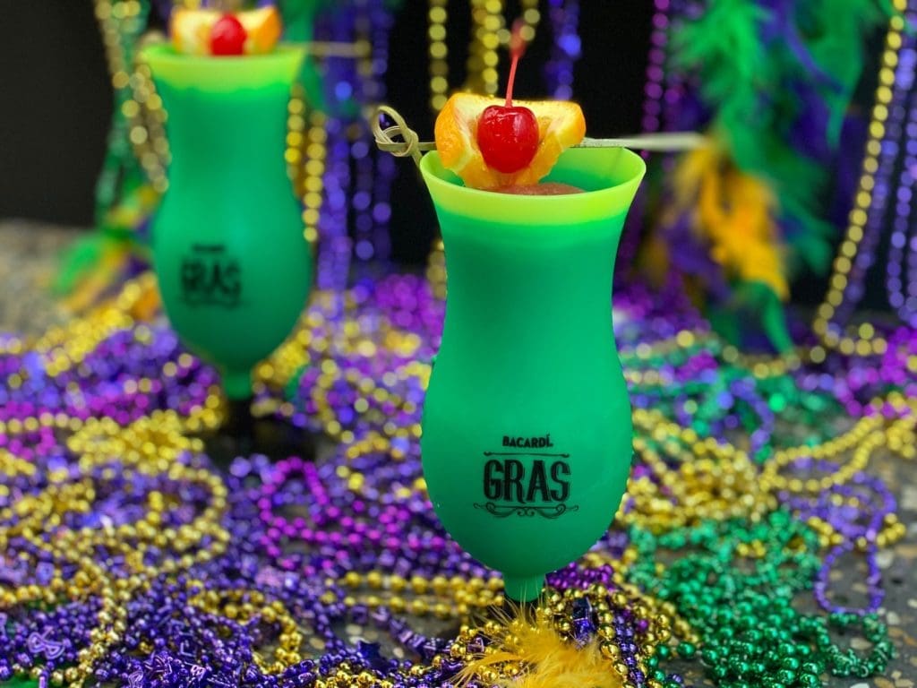 Hurricanes will be available at Legacy Hall's Mardi Gras celebration this year. (Courtesy)