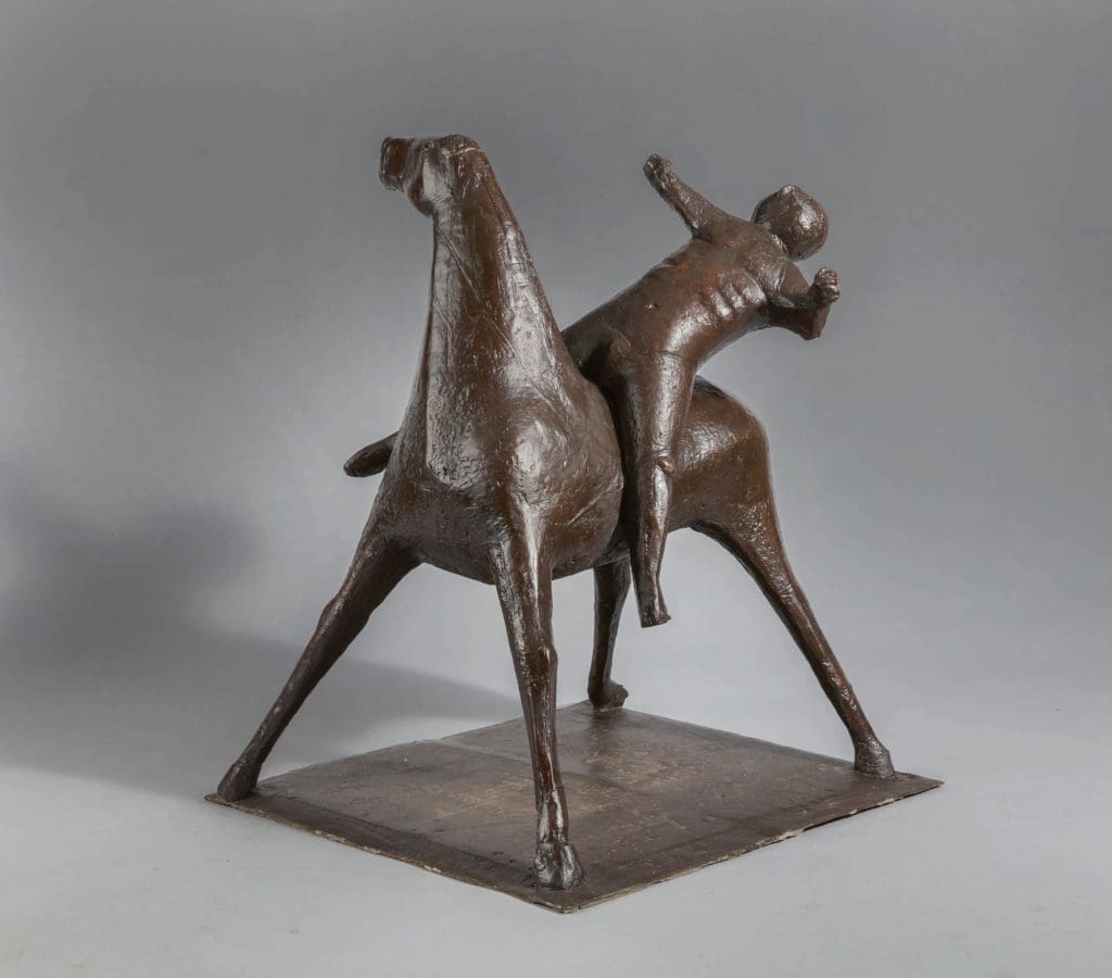 Marino Marini’s bronze "Rider" sculpture is estimated to fetch $2 to $3 million in Sotheby's auction. (Photo by Sotheby's)
