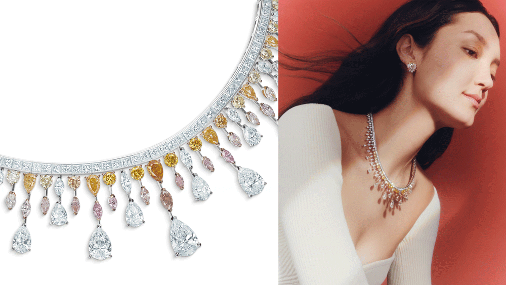 The Motlatse Marvel set in De Beers Jewellers Reflections of Nature high jewelry collection is inspired by the Motlatse Canyon in South Africa. (Photo courtesy of De Beers Jewellers)