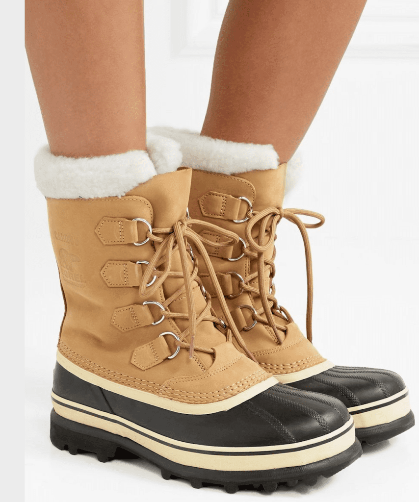 The old school design of Sorel's caribou fleece-trimmed lace-ups is always a winner in the keep-warm and don't-slip category.