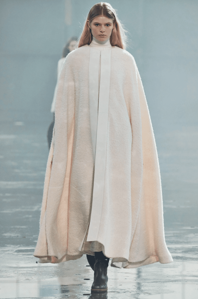 Gabriela Hearst cream boucle cape coat. (Photo courtesy of Gabriela Hearst)