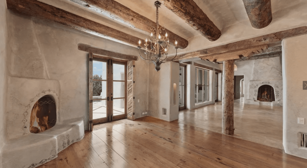 The dining/living area of George Strait's San Antonio home as it is today without furnishings. (Photo by LRES)