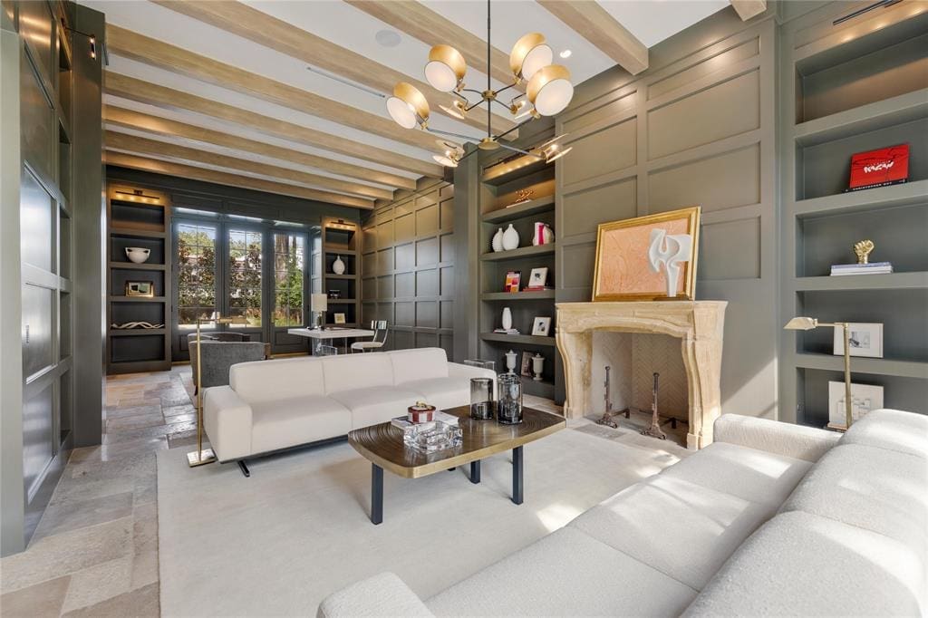 Old World elegance combines with modern design in the residence at 2164 Chilton in River Oaks. 