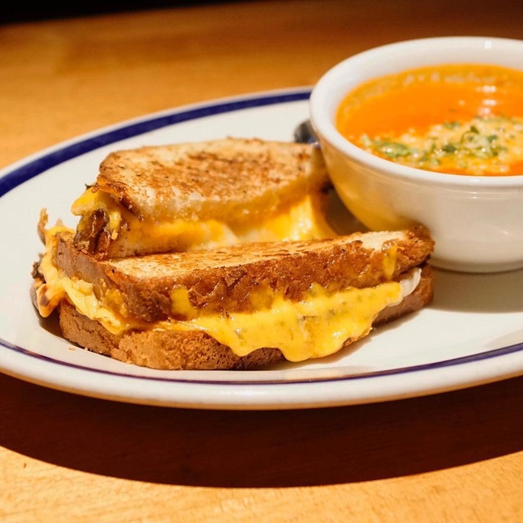 The Porch's Grilled Cheese and tomato soup was one of the best in Dallas. (Courtesy of The Porch)