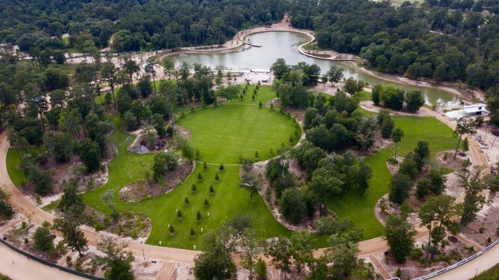 Memorial Park Conservancy's virtual fundraiser focused on the progress on the Memorial Park Land Bridge and Prairie project  and completion of the Eastern Glades. (Rendering by Nelson Byrd Woltz)