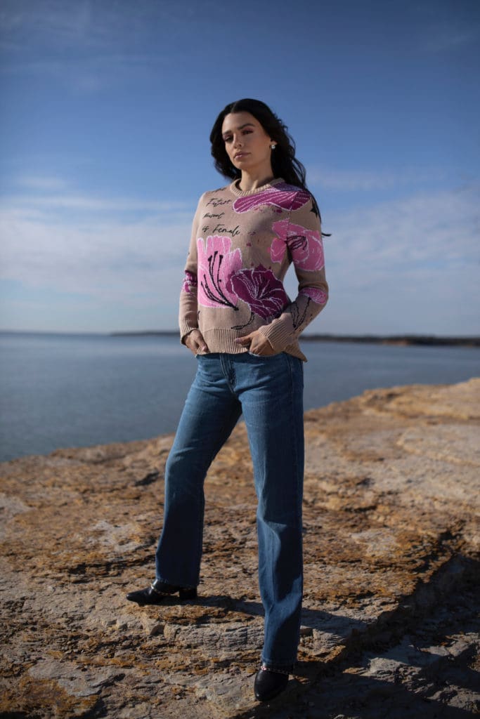 The Present if Female sweater ($450)