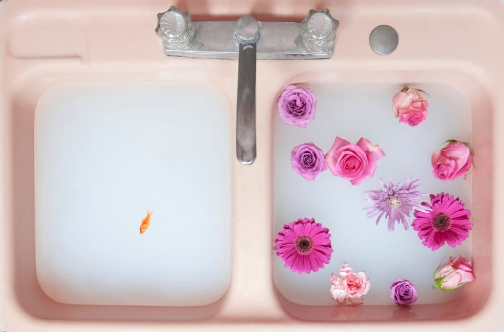 "Ashley," part of San Antonio artist Jorge Villarreal's sink series. 