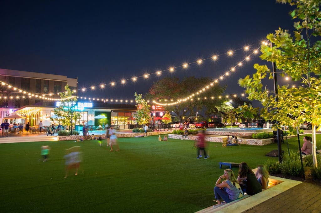 Century Square's lawn is a true community gathering place.