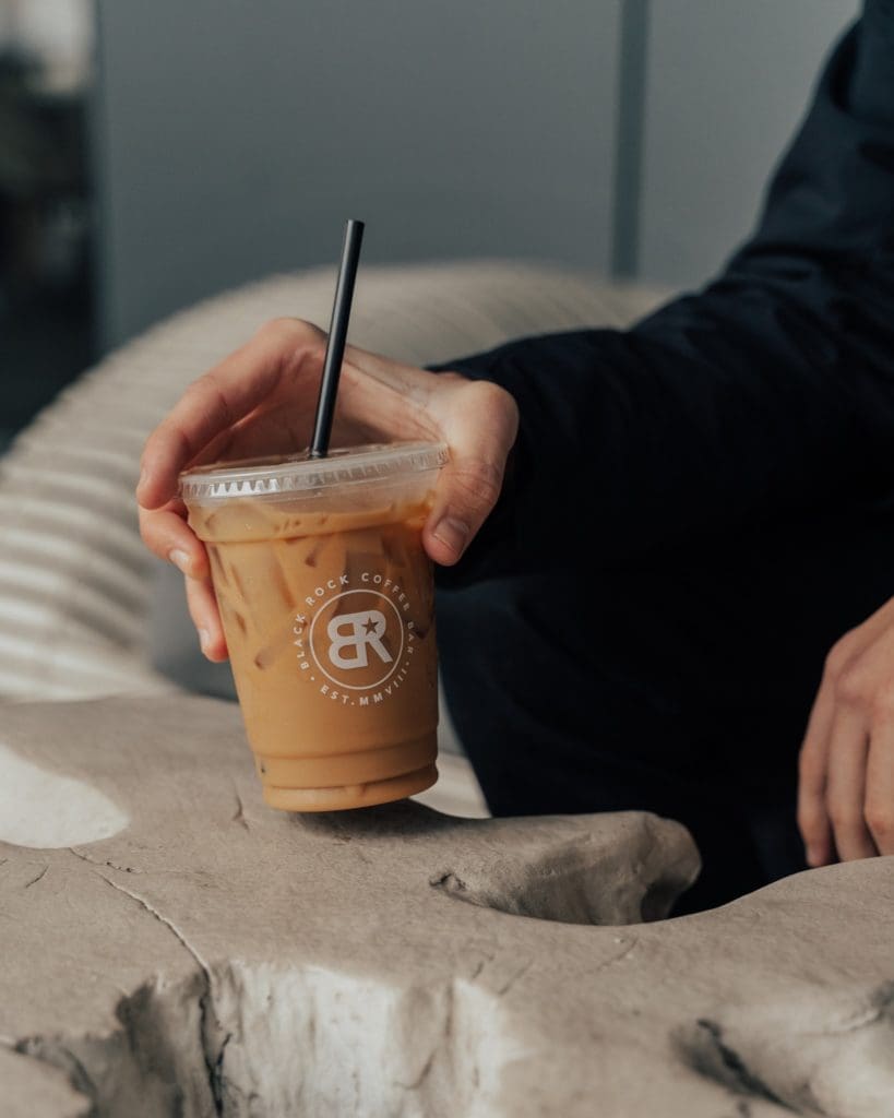Black Rock Coffee Bar - iced vanilla latte.
