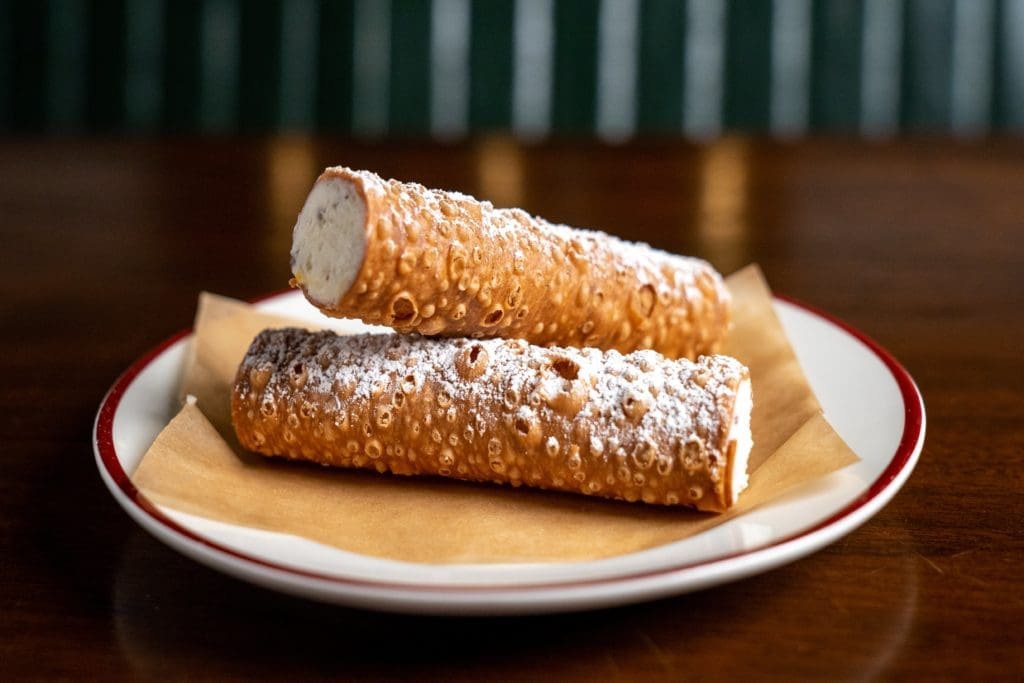 Italian desserts including cannoli are on the menu when Café Leonelli opens in the Museum of Fine Arts, Houston Kinder Building. (Photo by Emily Chan)
