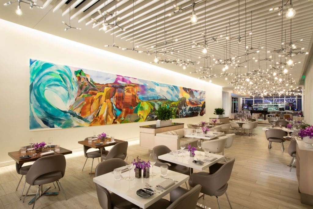 Dining is an experience inside Ellie's Restaurant.