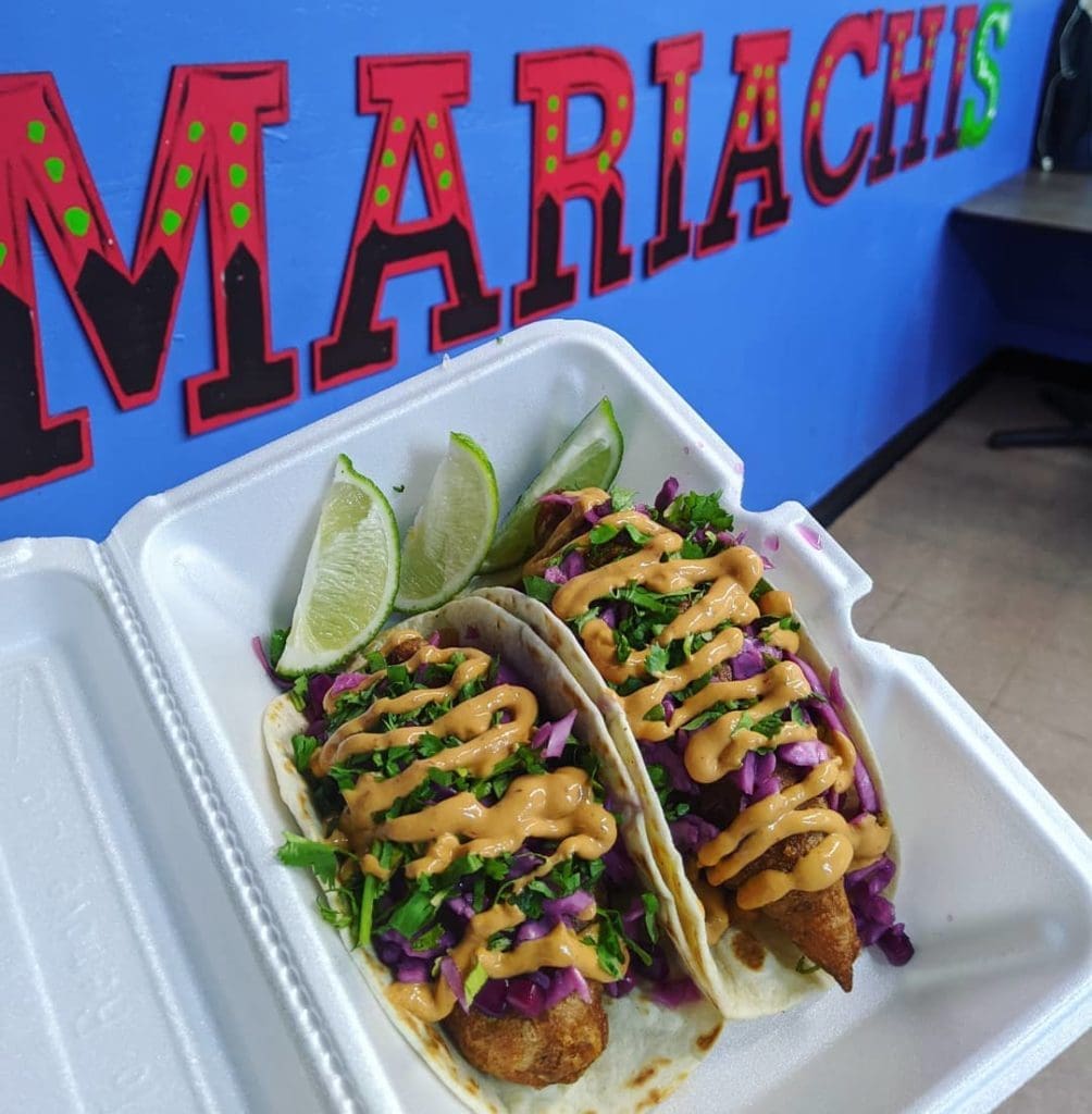 Mariachi's Dine-In Baja fish tacos were feature in Texas Monthly's Ultimate Texas Tacopedia.