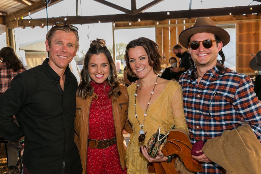 John & Emily Ross, Julie & Marc Wilks at the Butcher's Ball  held at The Halles in Round Top (Photo by Emily Jaschke)