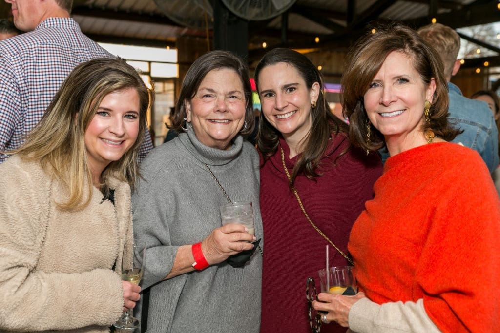 Eve French, Kay Lee Werlin, Maudie Werlin, Anne French at the Butcher's Ball held at The Halles in Round Top (Photo by Emily Jaschke)