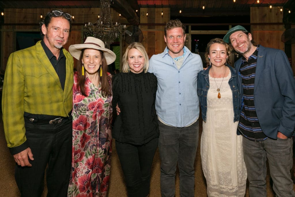 John Walker & Catherine Anspon, Piper & Adam Faust, Rachel Hayes, Eric Sall at the Butcher's Ball held in The Halles at Round Top. (Photo by Emily Jaschke)