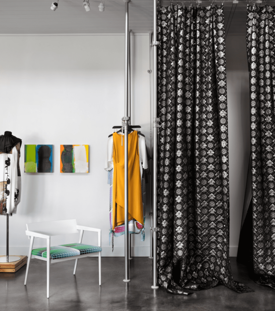 The Alkires don't play by the fashion rules, bucking traditional wholesale in favor of designing thoughtful, versatile pieces for select clientele. (Photo by Lisa Petrole)