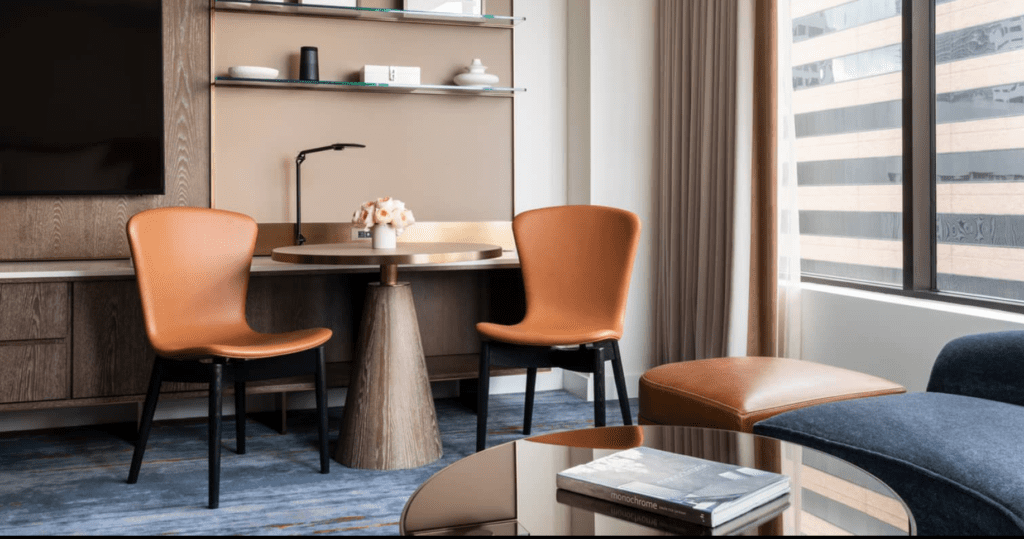Details in the newly designed guest rooms at the Four Seasons Hotel Houston make for an inviting space. (Photo by Four Seasons Hotel Houston)