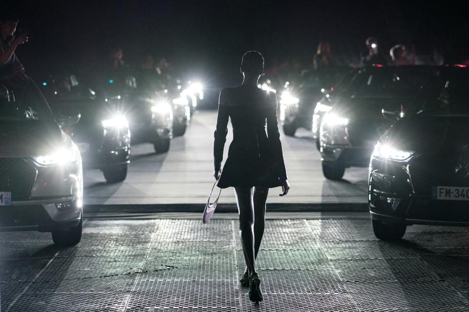 Coperni created a drive-in runway show during Paris Fashion Week. (Photo courtesy of Coperni)