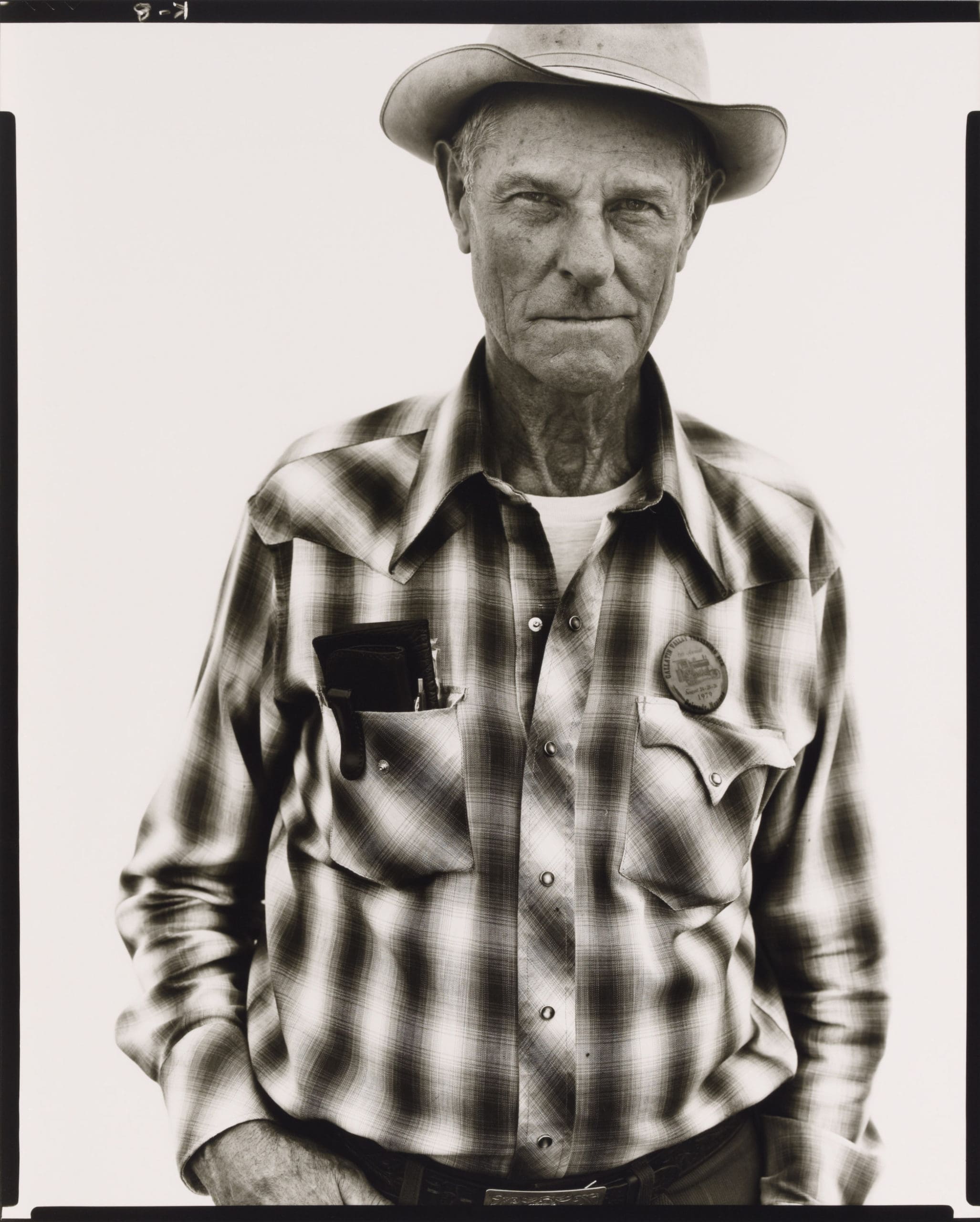 127 Richard Avedon (1923–2004), Clyde Corley, Rancher, Belgrade, Montana, 82679, 1979, gelatin silver print, Amon Carter Museum of American Art