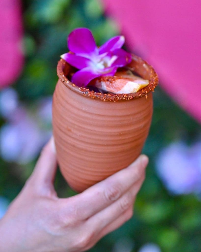 The Palomita at Ocho Latin Cuisine is served in a Cantarito clay pot. (Courtesy of Ocho)