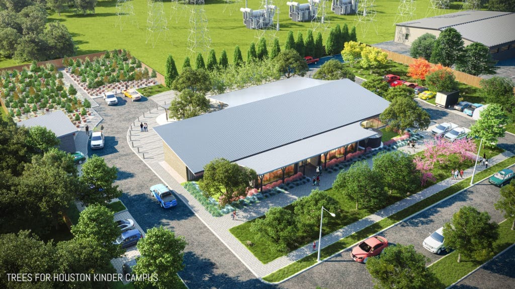 Kirksey Architecture and Lauren Griffith Associates have designed the new Garden Oaks campus for Trees for Houston.