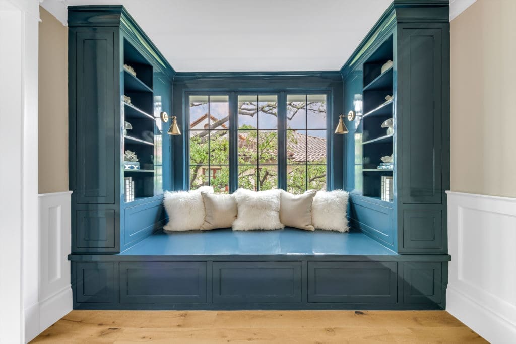 The reading nook to end all reading nooks. (Photo courtesy of Compass Real Estate)
