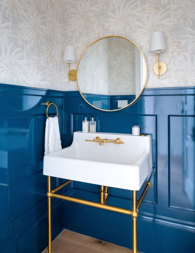 One of the many bathrooms (five full and two half) in 4027 University Boulevard. (Photo courtesy of Compass Real Estate) 