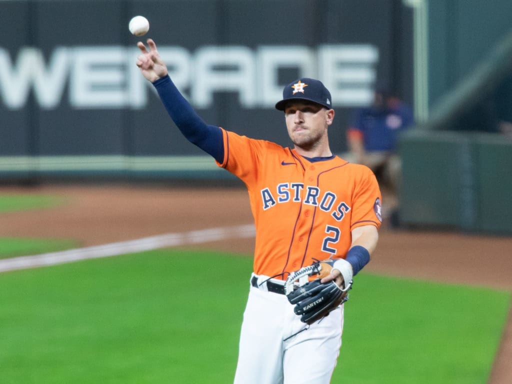 Alex Bregman is a force on both offense and defense for the Astros. (Photo by F. Carter Smith)