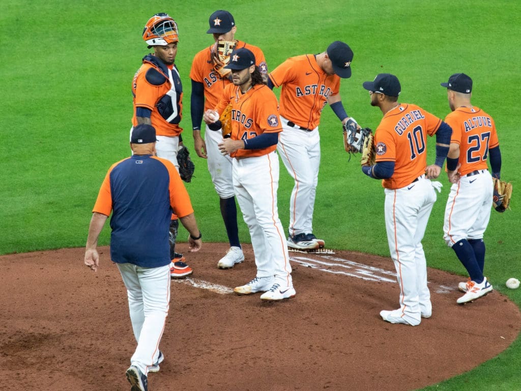 Lance McCullers Jr. never likes being taken out of the game. (Photo by F. Carter Smith)