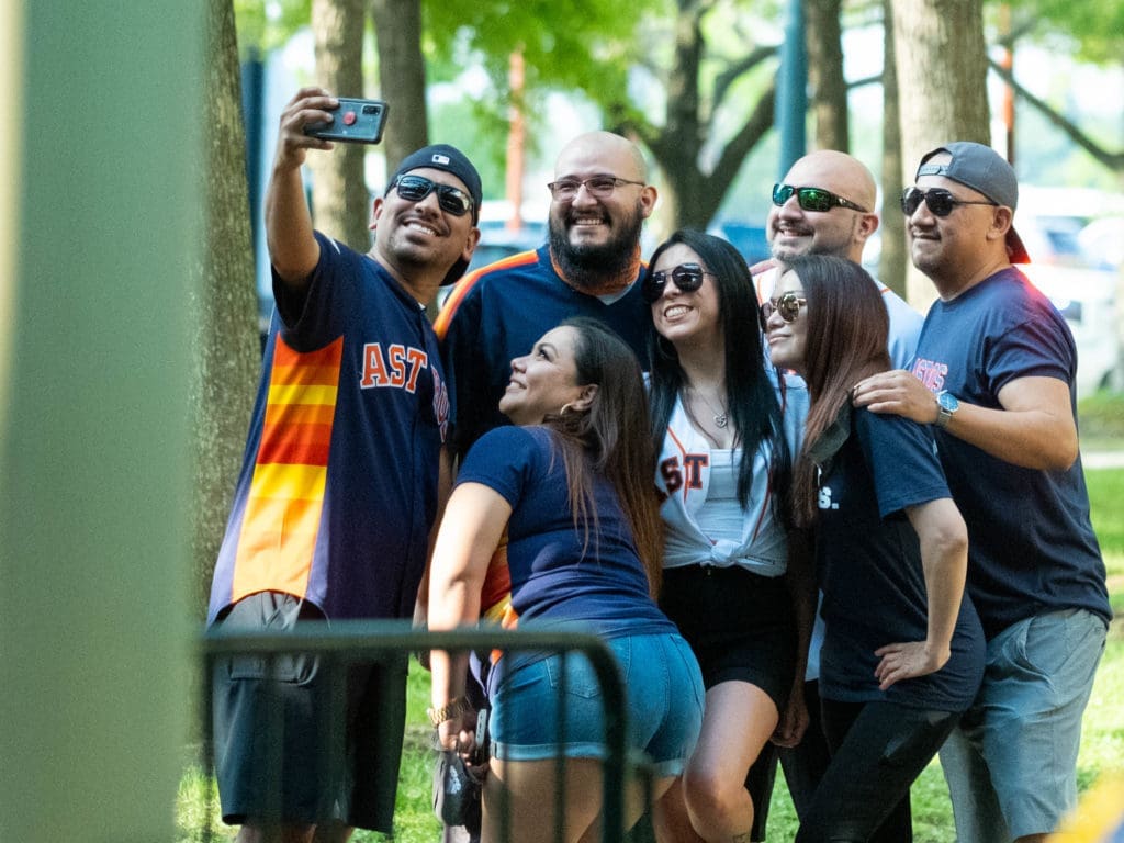 Astros fans embraced the moment. (Photo by F. Carter Smith)