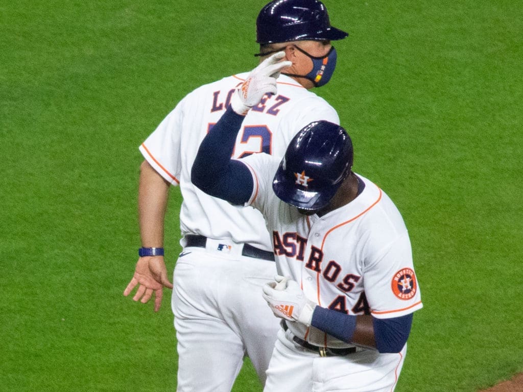 The Astros hosted the Oakland A’s in their home season opener at Minute Maid Park, Thursday April 8, 2021
