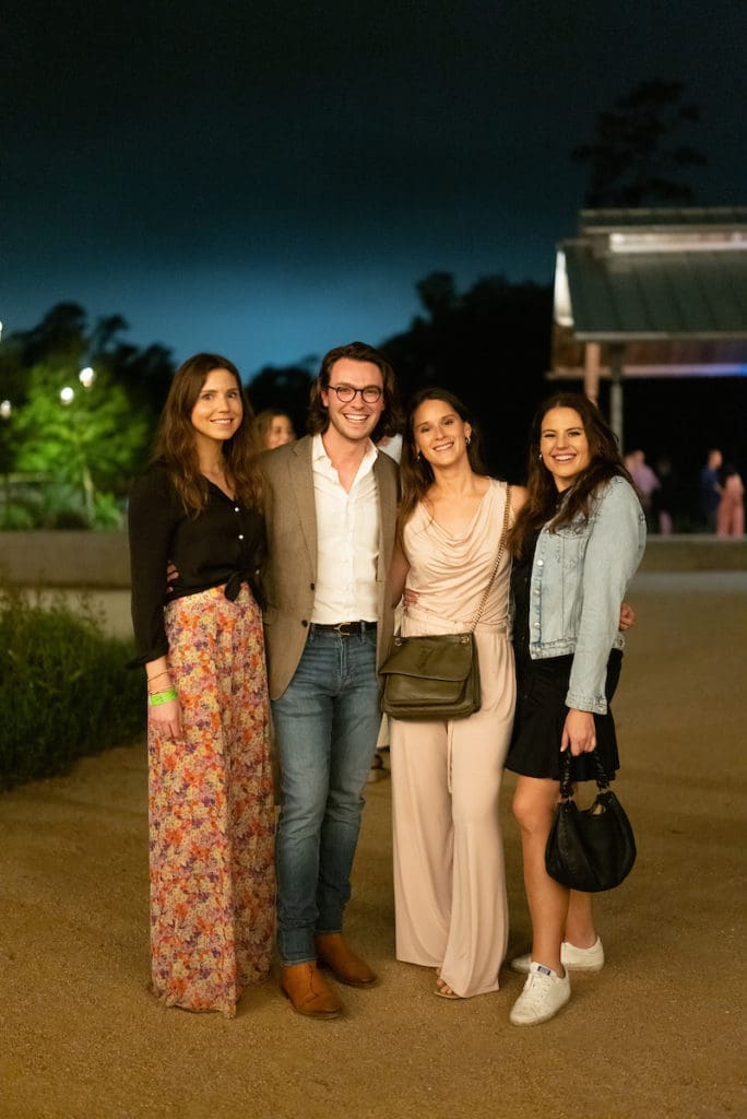 Caroline Dawson, William Finnorn, Tori Christensen, Meghan Horne at the Urban Wild Glow in the Glades fundraiser (Photo by Daniel Ortiz)